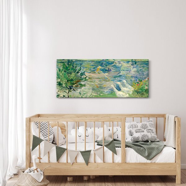Slika - Berthe Morisot, Girl in a Boat with Geese, reprodukcije (120x50 cm)