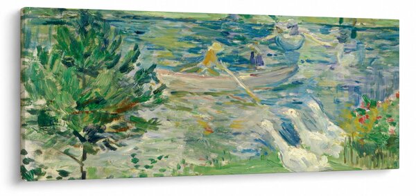 Slika - Berthe Morisot, Girl in a Boat with Geese, reprodukcije (120x50 cm)