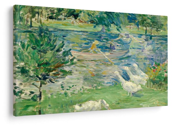 Slika - Berthe Morisot, Girl in a Boat with Geese, reprodukcije (90x60 cm)