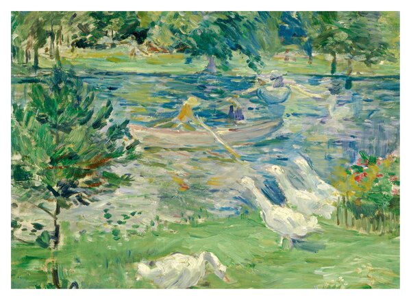 Slika - Berthe Morisot, Girl in a Boat with Geese, reprodukcije (70x50 cm)