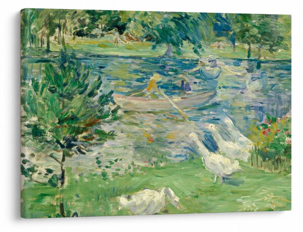 Slika - Berthe Morisot, Girl in a Boat with Geese, reprodukcije (70x50 cm)
