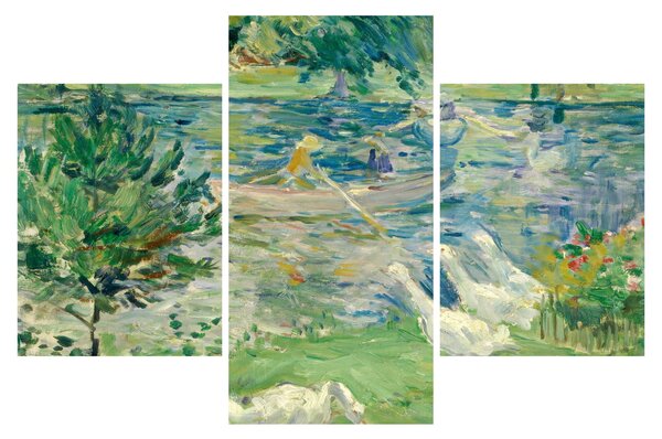 Slika - Berthe Morisot, Girl in a Boat with Geese, reprodukcije (90x60 cm)
