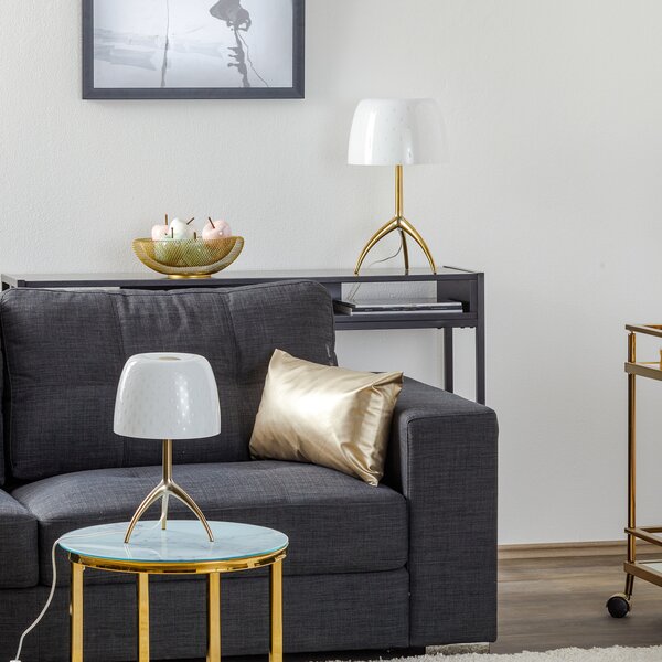 Stolne Lampa Foscarini, Lumiere, Bijela, Dnevna soba, Staklo, Dizajn