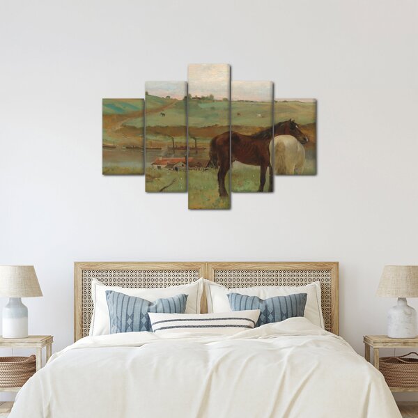 Slika - Edgar Degas, Horses in a Meadow, reprodukcije (150x105 cm)