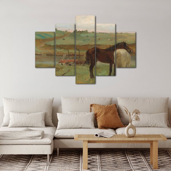 Slika - Edgar Degas, Horses in a Meadow, reprodukcije (150x105 cm)