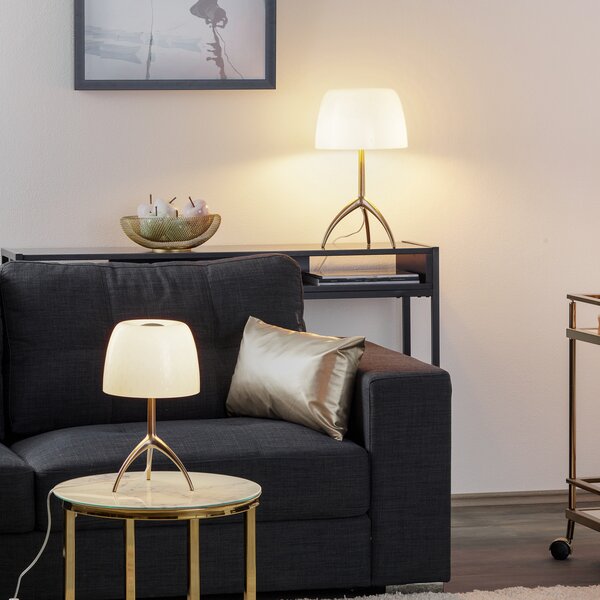 Stolne Lampa Foscarini, Lumiere, Bijela, Dnevna soba, Staklo, Dizajn