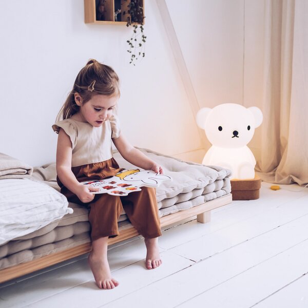 Stolne Lampa Mr Maria, Boris, prigušiv, Bijela, Dječja soba, Plastika