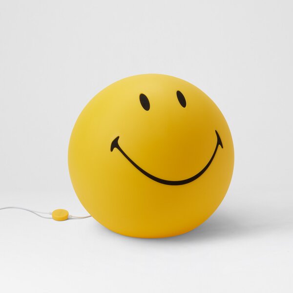 Podne Lampa Mr Maria, Smiley, prigušiv, Žuta, Dječja soba, Plastika