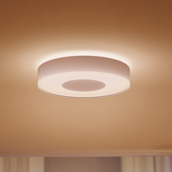 Philips Hue Infuse LED stropna svjetiljka, prigušljiva, 38,1 cm, bijela, prigušiva, Bijela, Dnevni boravak/blagovaonica, Metal