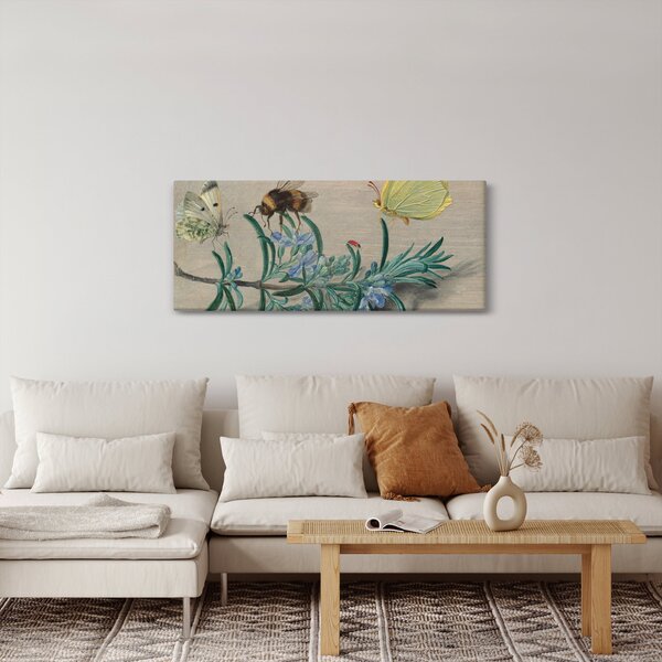 Slika - Jan van Kessel the Elder, Insects and a Sprig of Rosemary, reprodukcije (120x50 cm)