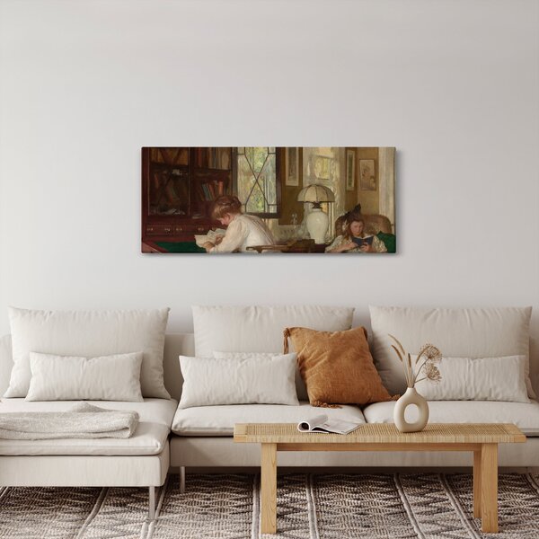 Slika - Edmund Tarbell, Josephine and Mercie, reprodukcije (120x50 cm)