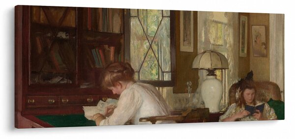 Slika - Edmund Tarbell, Josephine and Mercie, reprodukcije (120x50 cm)