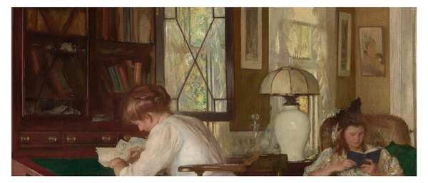 Slika - Edmund Tarbell, Josephine and Mercie, reprodukcije (120x50 cm)