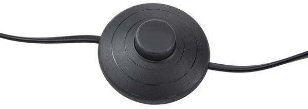 Podne Lampa Lucande, Madu, prigušiv, Crno, Spavaća soba, Plastika, Moderan