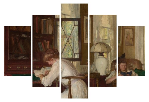 Slika - Edmund Tarbell, Josephine and Mercie, reprodukcije (150x105 cm)