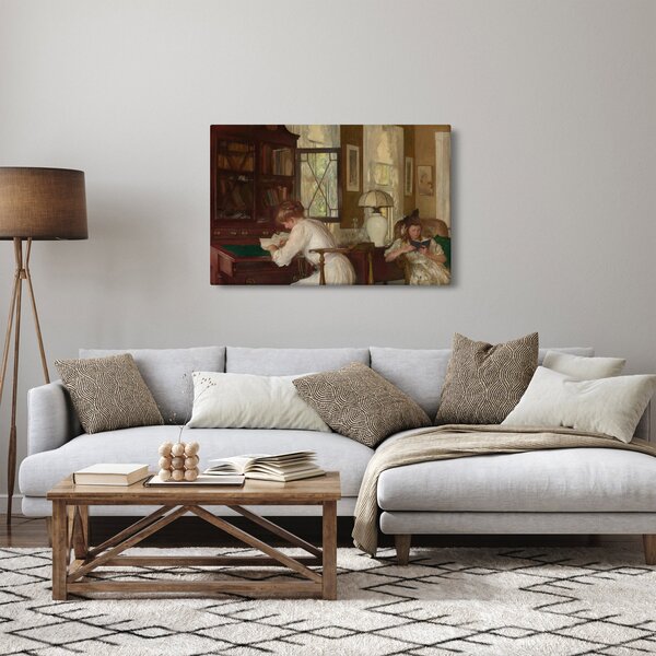 Slika - Edmund Tarbell, Josephine and Mercie, reprodukcije (90x60 cm)