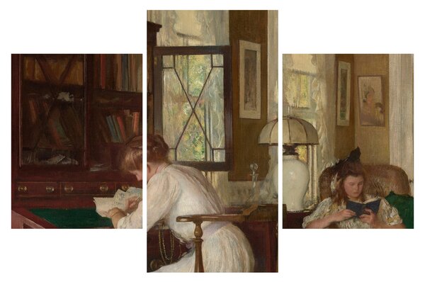 Slika - Edmund Tarbell, Josephine and Mercie, reprodukcije (90x60 cm)