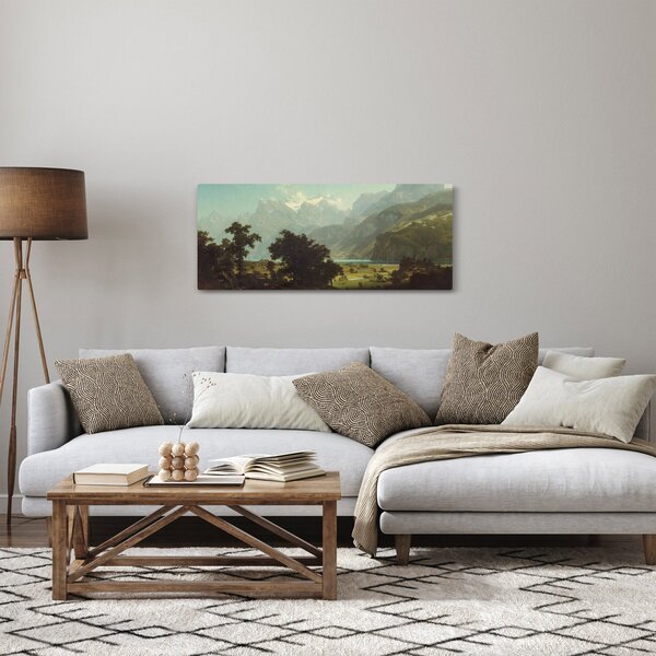 Slika - Albert Bierstadt, Lake Lucerne, reprodukcije (120x50 cm)