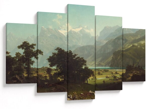 Slika - Albert Bierstadt, Lake Lucerne, reprodukcije (150x105 cm)