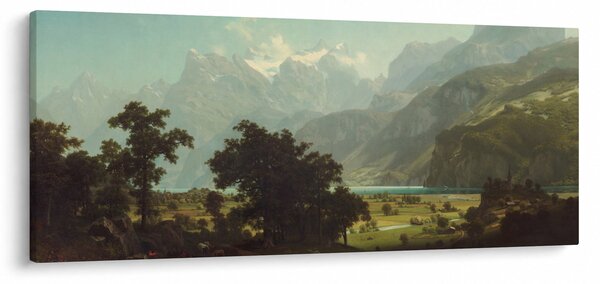 Slika - Albert Bierstadt, Lake Lucerne, reprodukcije (120x50 cm)