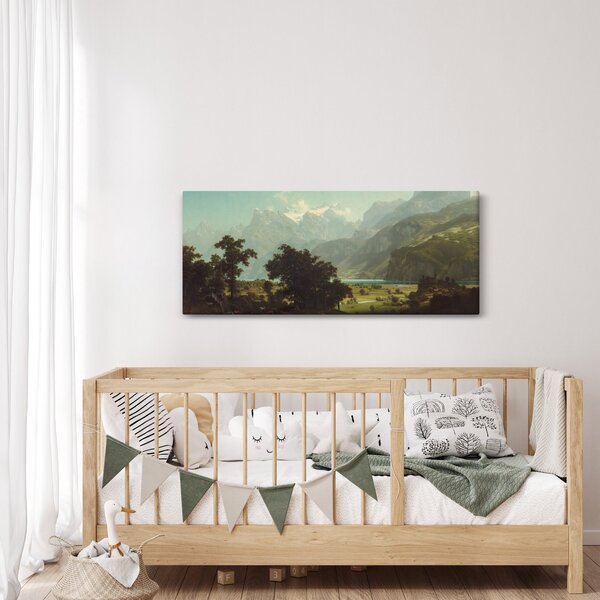 Slika - Albert Bierstadt, Lake Lucerne, reprodukcije (120x50 cm)