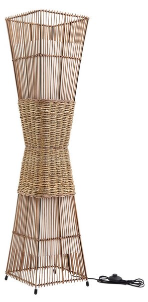 Podne Lampa Lindby, Jacinto, Drvo, Dnevna soba, Bambus, Boho