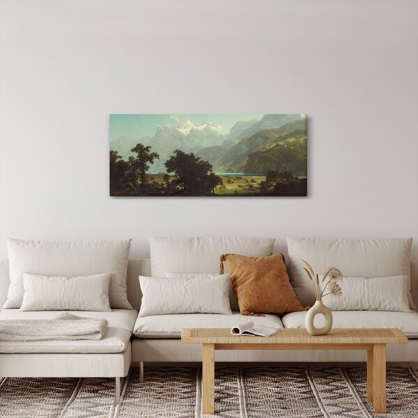 Slika - Albert Bierstadt, Lake Lucerne, reprodukcije (120x50 cm)