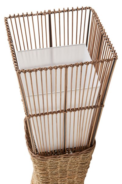 Podne Lampa Lindby, Jacinto, Drvo, Dnevna soba, Bambus, Boho