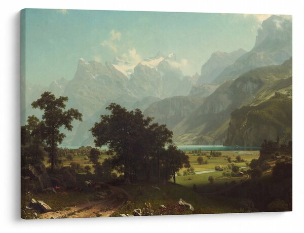 Slika - Albert Bierstadt, Lake Lucerne, reprodukcije (70x50 cm)