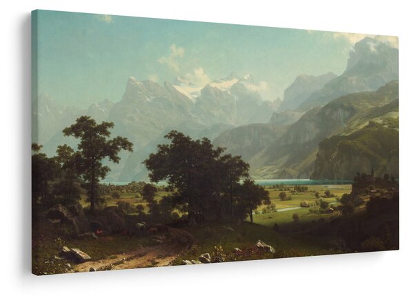 Slika - Albert Bierstadt, Lake Lucerne, reprodukcije (90x60 cm)