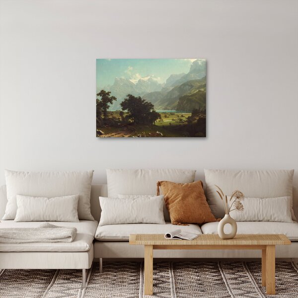 Slika - Albert Bierstadt, Lake Lucerne, reprodukcije (70x50 cm)
