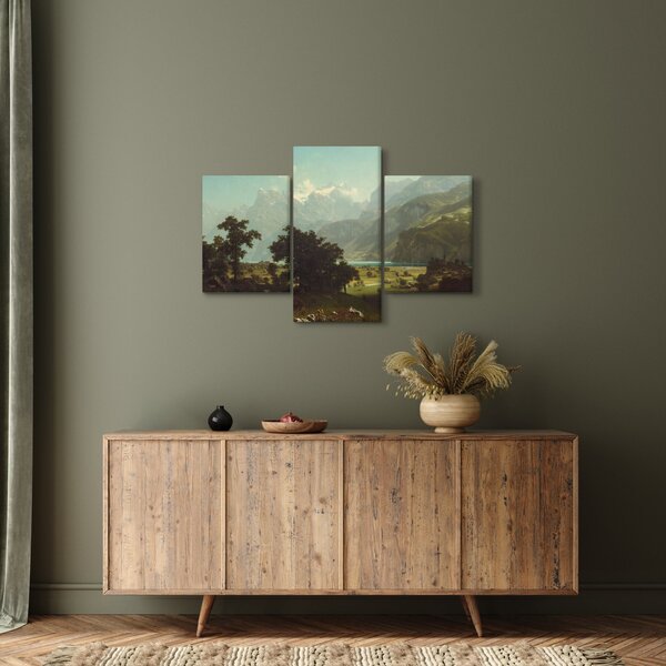 Slika - Albert Bierstadt, Lake Lucerne, reprodukcije (90x60 cm)