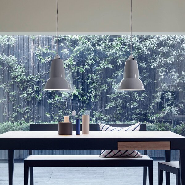 Viseće Svjetiljka Anglepoise, Original, prigušiv, Sivo, Dnevna soba, Metal, Industrijski dizajn