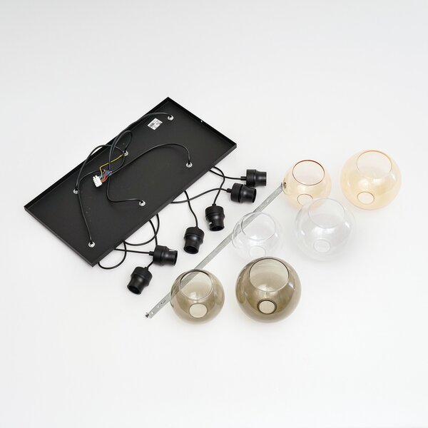Viseće Svjetiljka TK Lighting, Cubus, prigušiv, Višebojno, Dnevna soba, Staklo, Moderan