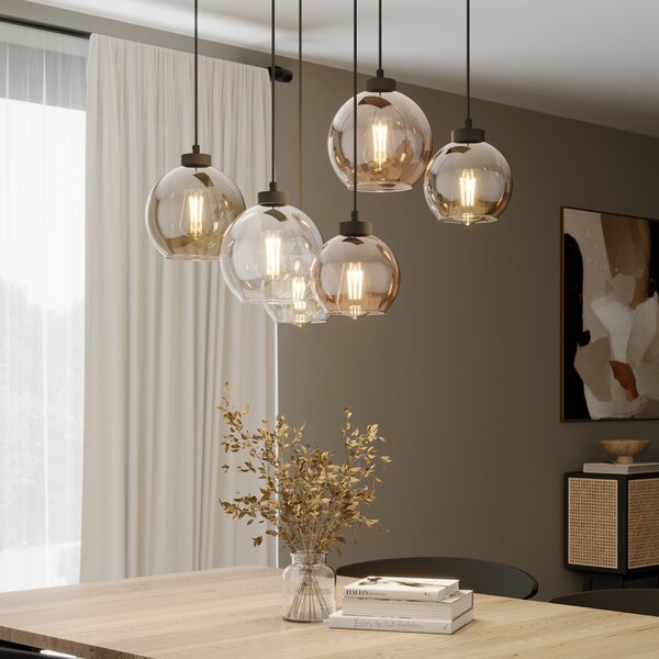 Viseće Svjetiljka TK Lighting, Cubus, prigušiv, Višebojno, Dnevna soba, Staklo, Moderan