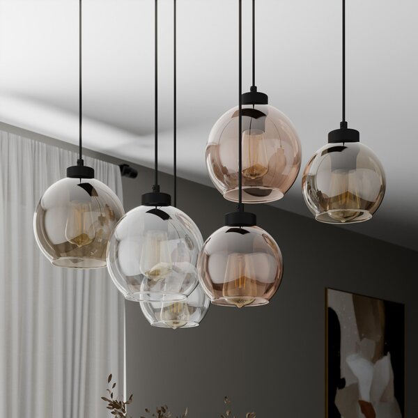 Viseće Svjetiljka TK Lighting, Cubus, prigušiv, Višebojno, Dnevna soba, Staklo, Moderan