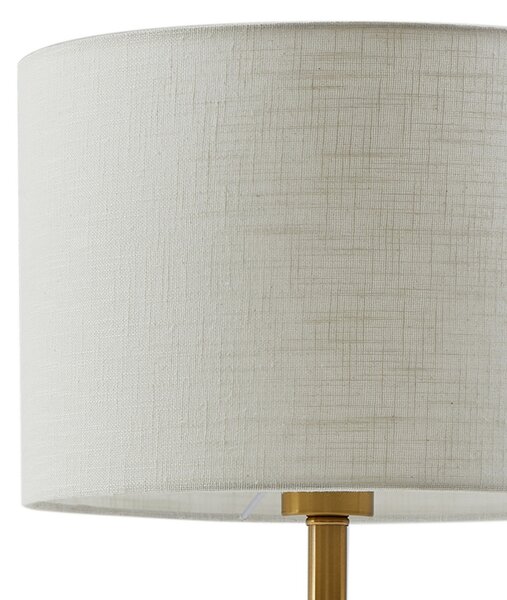 Stolne Lampa Lindby, Alabaster, Bijela, Dnevna soba, Tkanina / tekstil, Skandinavski