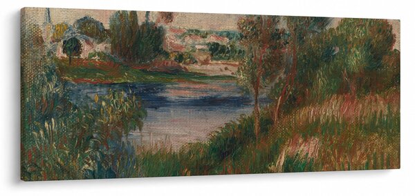 Slika - Auguste Renoir, Landscape at Vetheuil, reprodukcije (120x50 cm)