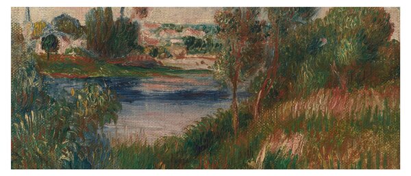 Slika - Auguste Renoir, Landscape at Vetheuil, reprodukcije (120x50 cm)