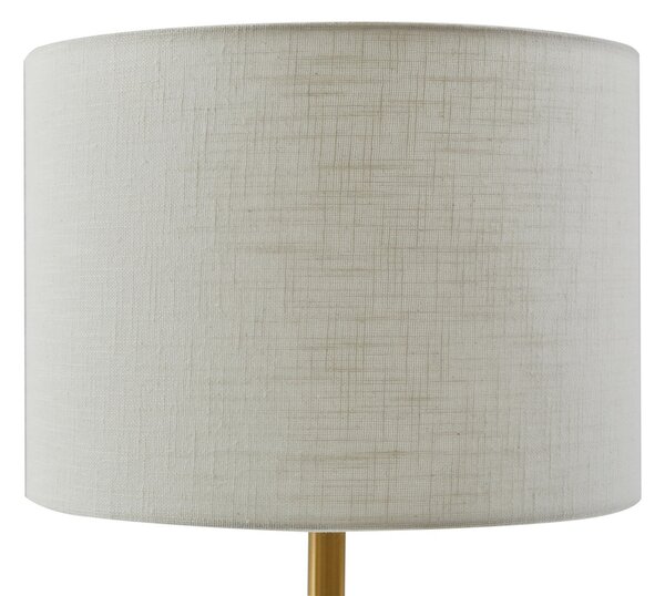 Stolne Lampa Lindby, Alabaster, Bijela, Dnevna soba, Tkanina / tekstil, Skandinavski