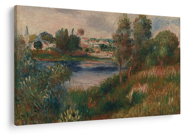 Slika - Auguste Renoir, Landscape at Vetheuil, reprodukcije (90x60 cm)