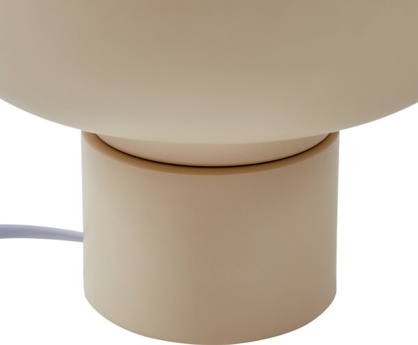 Stolne Lampa Lindby, Fiora, Bež, Dnevna soba, Metal, Moderan