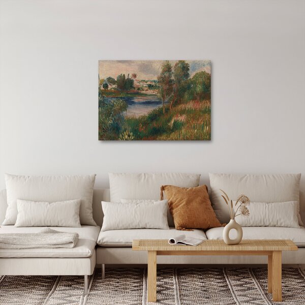 Slika - Auguste Renoir, Landscape at Vetheuil, reprodukcije (70x50 cm)