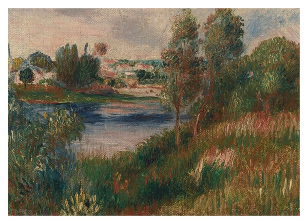 Slika - Auguste Renoir, Landscape at Vetheuil, reprodukcije (70x50 cm)