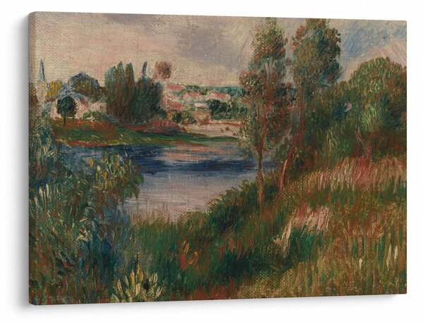 Slika - Auguste Renoir, Landscape at Vetheuil, reprodukcije (70x50 cm)