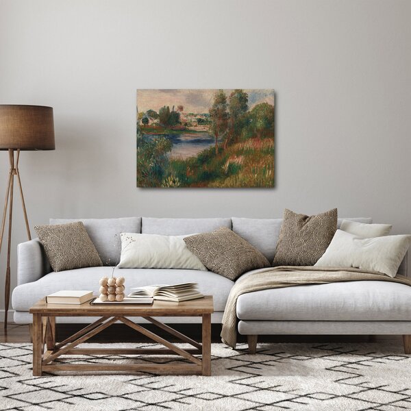 Slika - Auguste Renoir, Landscape at Vetheuil, reprodukcije (70x50 cm)
