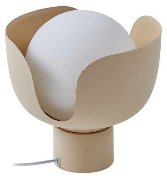 Stolne Lampa Lindby, Fiora, Bež, Dnevna soba, Metal, Moderan