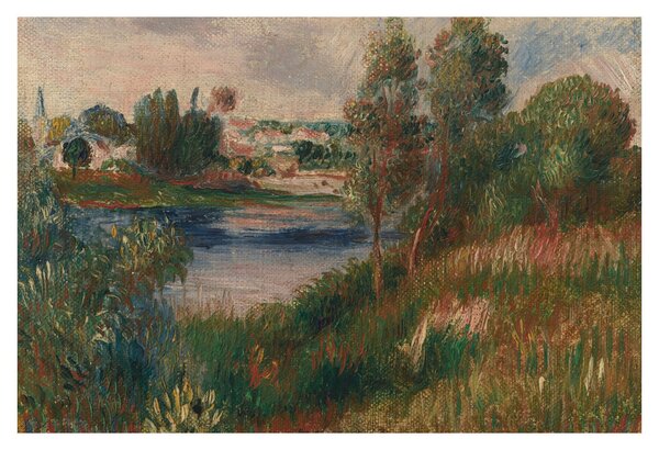 Slika - Auguste Renoir, Landscape at Vetheuil, reprodukcije (90x60 cm)