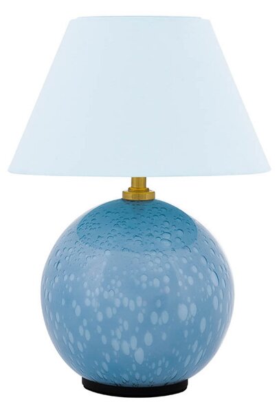 Stolne Lampa Globen Lighting, IRIS, prigušiv, Plava, Dnevna soba, Staklo, Vintage