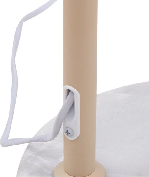 Podne Lampa Lindby, Tonka, Bež, Dnevna soba, Metal, Moderan